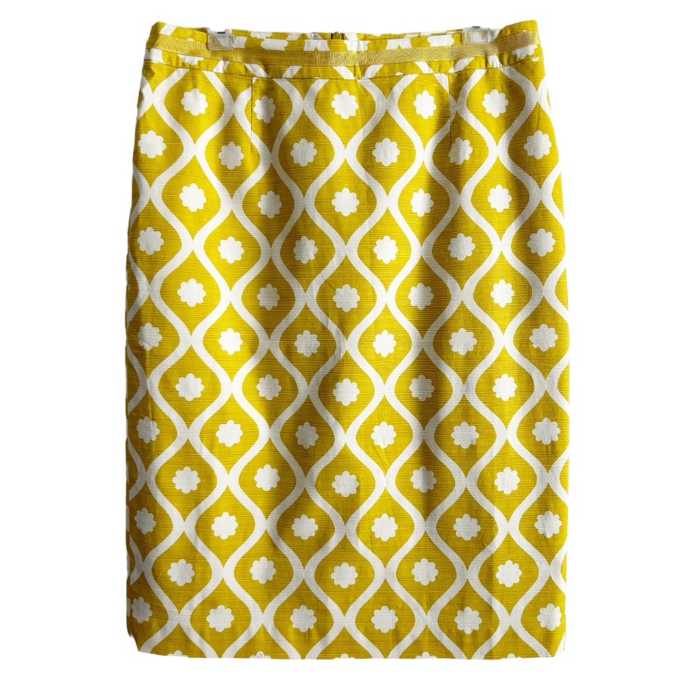 Boden Golden Yellow Moroccan Print Cotton Skirt 14 EPC
